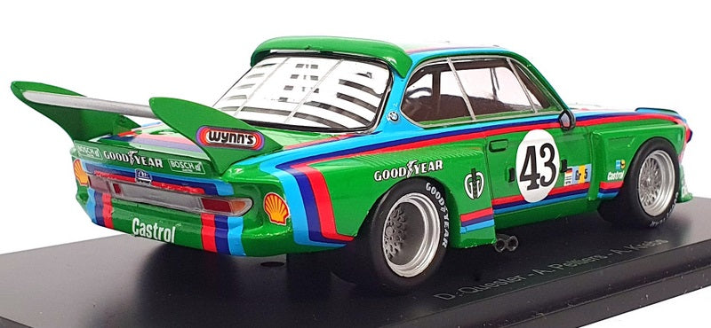 Spark 1/43 Scale CK73465 - BMW 3.5 CSL #43 Le Mans 1976 - Green