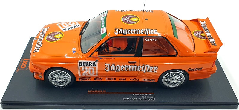 IXO Models 1/18 Scale 18RMC082B BMW E30 M3 #20 DTM 1992 Jaegermeister