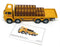 Corgi 1/50 Scale 97334 - Atkinson 8 Wheel Rigid With Crates "Lucozade" Yellow