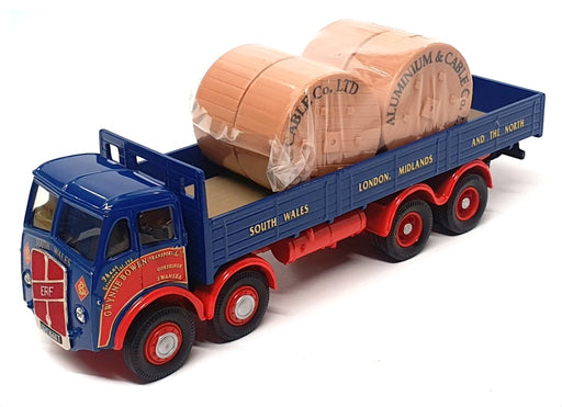 Corgi 1/50 Scale 10102 - ERF V 8W D/Side Lorry & Reels (Gwynne Bowen) Blue/Red