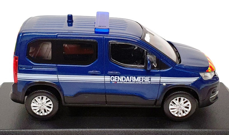 Norev 1/43 Scale 479063 - 2019 Peugeot Rifter Gendarmerie - Met Blue