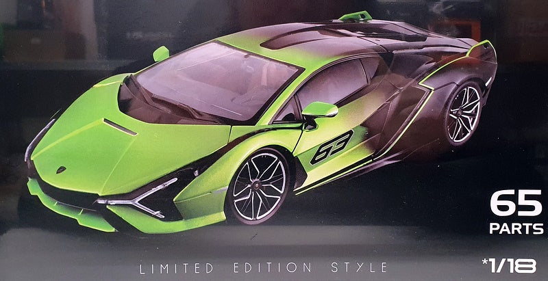 Burago 1/18 Scale Diecast Metal Kit 18-15059 - Lamborghini Sian FKP 37