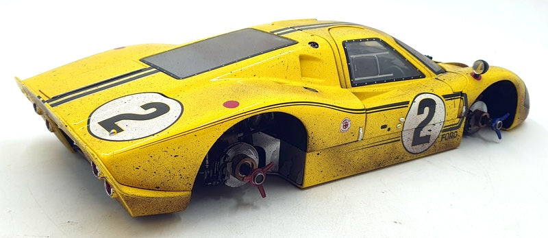 GMP 1/12 Scale Diecast 12074 - Ford GT 40 Mark IV 1967 - Yellow #2 Race Version