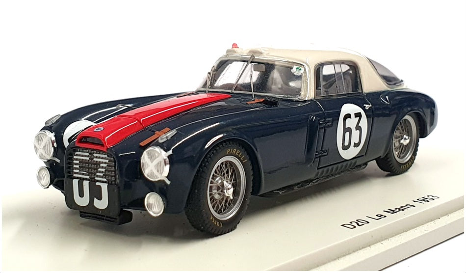 Spark Model 1/43 Scale S4720 - Lancia D20 Le Mans 1953 - #63