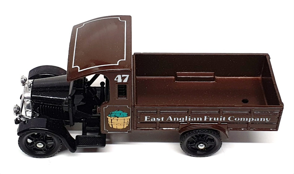 Corgi Appx 13cm Long C820 - Thornycroft Van "East Anglian Fruit Co" - Brown