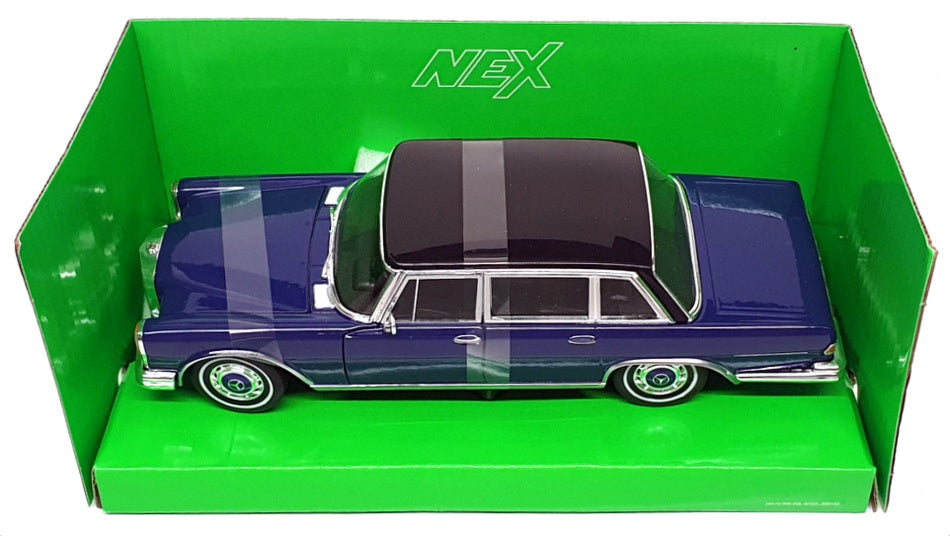 Welly NEX 1/24 Scale 24121W - 1963 Mercedes Benz 600 - Blue/Black