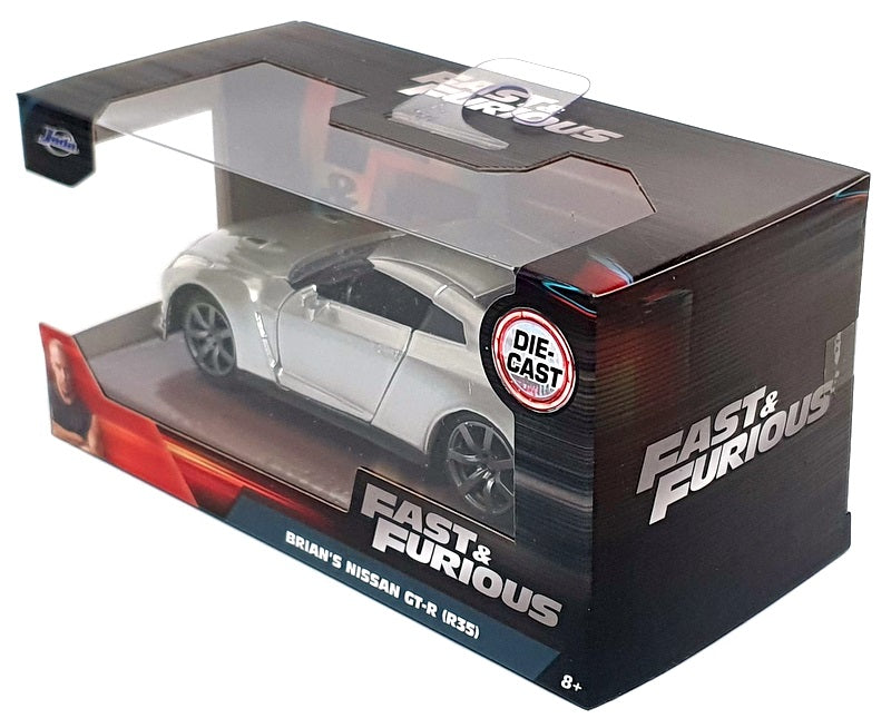 Jada 1/32 Scale 97383 - Fast & Furious Brian's Nissan GT-R (R35) - Silver