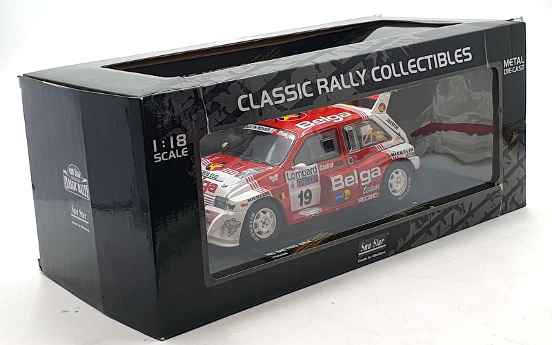 Sun Star 1/18 Scale 5534 - MG Metro 6R4 RAC Rally 1986 #19 Belga M.Duez