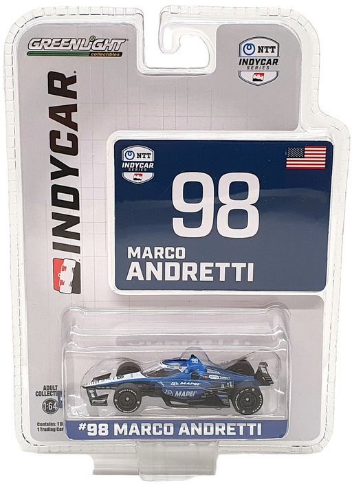 Greenlight 1/64 Scale 11601 - NTT Indycar Series #98 Marco Andretti - Blue