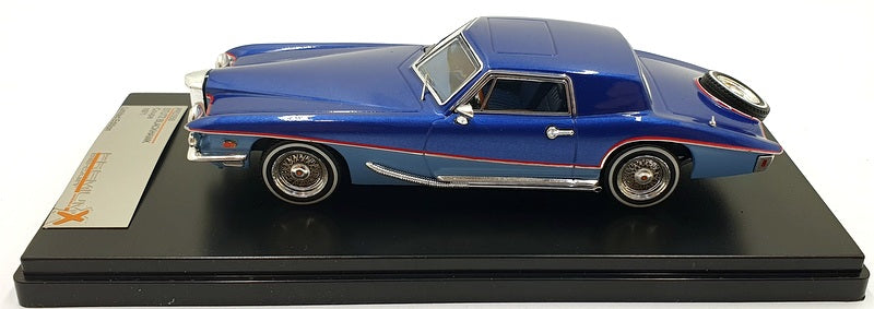 Premium X 1/43 Scale Diecast PRD350 - 1971 Stutz Blackhawk Coupe - 2 Tone Blue