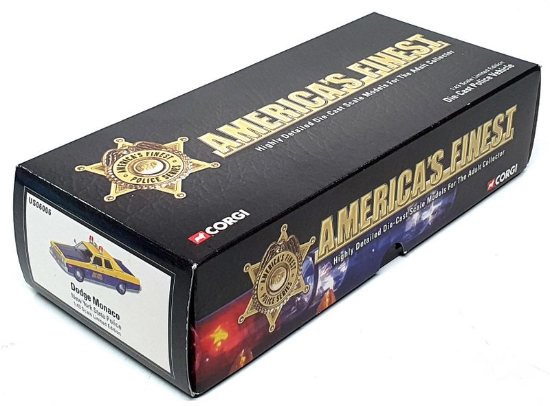 Corgi 1/43 Scale US06006 - Dodge Monaco New York State Police - Blue/Yellow