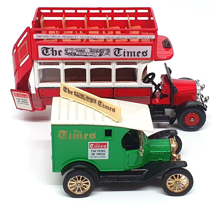 Corgi Diecast R2500G - Thornycroft Bus & Ford Model T Van