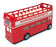 Corgi Appx 12cm Long 469 - AEC Routemaster Open Top Bus (Manchester Utd) Red