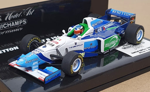 Minichamps 1/43 Scale 430 960033 - F1 Benetton Renault B196 France GP J. Alesi