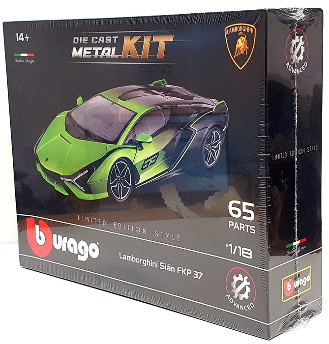 Burago 1/18 Scale Diecast Metal Kit 18-15059 - Lamborghini Sian FKP 37