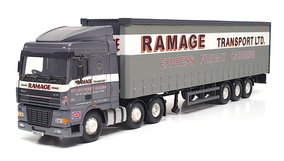 Corgi 1/50 Scale CC13217 - DAF XF Space Cab Curtainside Truck Ramage - Grey