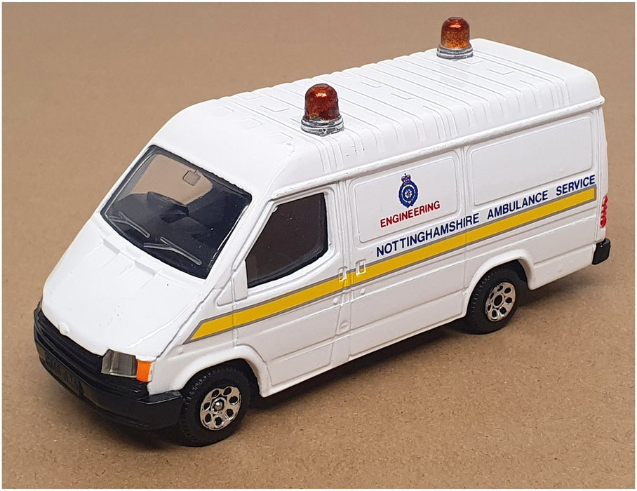 Corgi Diecast C656/28 - Ford Transit Van (Nottingham Ambulance Service) White