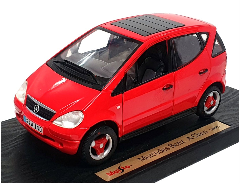 Maisto 1/18 Scale Diecast 29724N - 1997 Mercedes Benz A-Class - Red