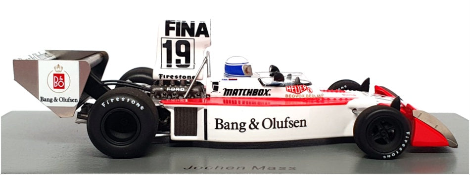 Spark 1/43 Scale S9656 - F1 Surtees TS16 German GP 1974 - #19 Mass