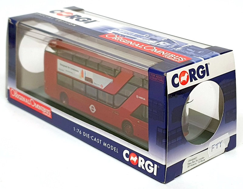 Corgi 1/76 Scale OM46601 - New Bus For London R38 Victoria - Red