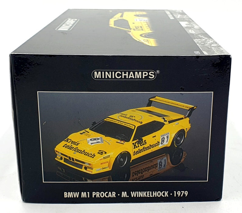Minichamps 1/18 Scale 180 792981 - EMPTY BOX ONLY - 1979 BMW M1 Procar #81