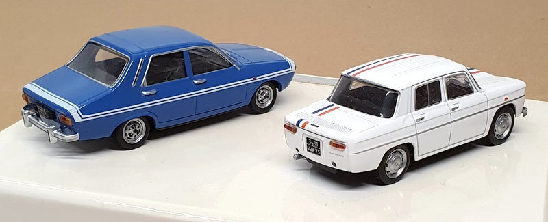 Eligor 1/43 Scale 77 11 431 009 - Renault Coffret R8 Gordini & R12 - White Blue