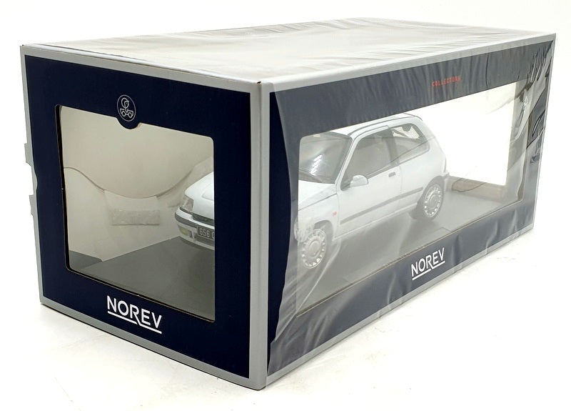 Norev 1/18 scale Diecast 185251 - 1991 Renault Clio 16S - Glacier White