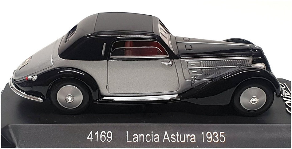 Solido 1/43 Scale Diecast 4169 - 1935 Lancia Asture - Silver/Black