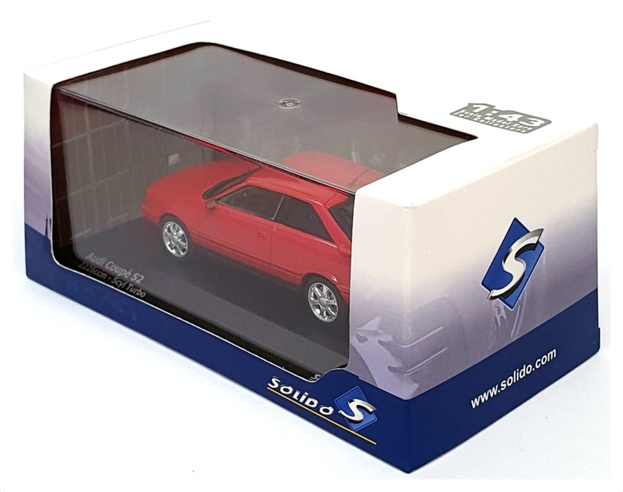 Solido 1/43 Scale Diecast S4312201 - Audi Coupe S2 - Red