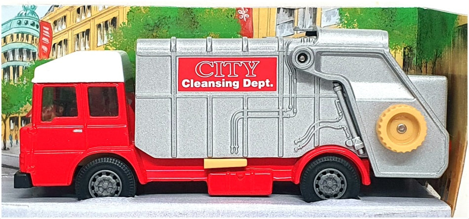 Corgi Appx 14cm Long Diecast 58601 - Refuse Truck - Red/White/Silver