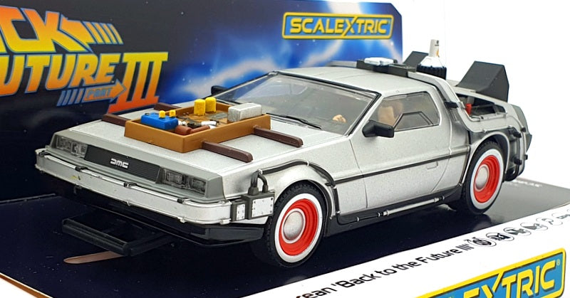 Scalextric 1/32 Scale Slot Car C4307 - DeLorean Back to the Future III - Silver