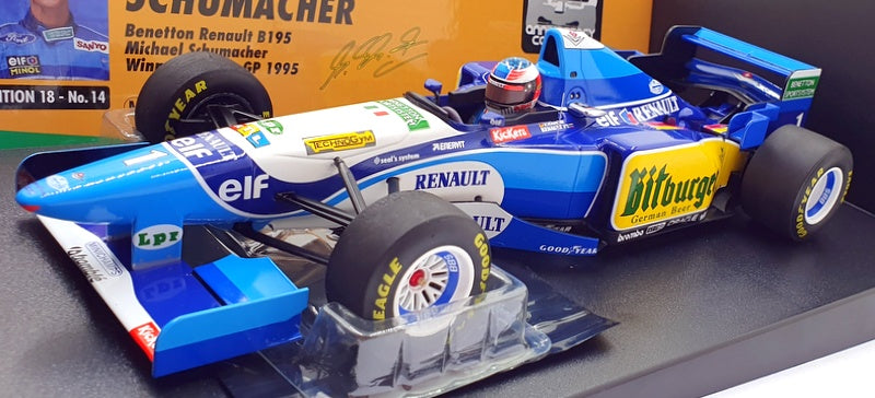 Minichamps 1/18 Scale 510 952901 - Benetton Renault B195 Schumacher Winner GP95