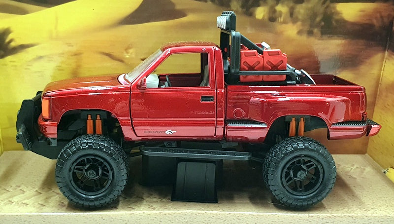 Motor Max 1/24 Scale Diecast 79130 - 1992 GMC Sierra GT Pickup - Dark Red