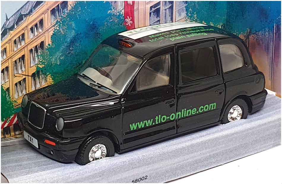 Corgi 1/36 Scale Diecast 66001 - LTI London Taxi (TLO-ONLINE) - Black