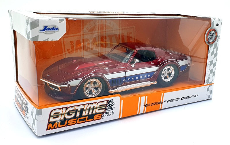 Jada Bigtime Muscle 1/24 Scale Diecast 35488 1969 Chevrolet Corvette Stingray