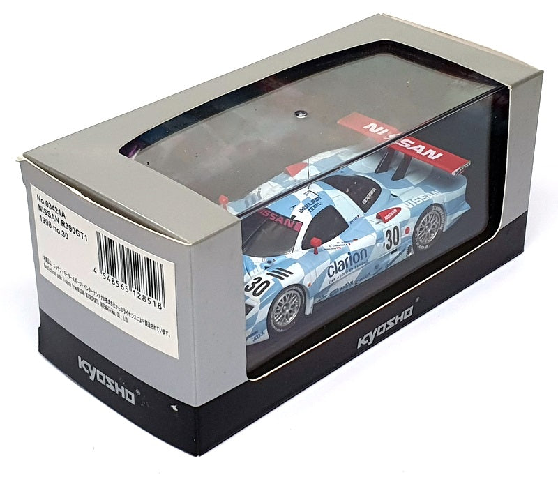 Kyosho 1/43 Scale Diecast 03421A - 1998 Nissan R390GT1 - Lt Blue