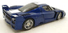 Hot Wheels 1/18 Scale Diecast DC9824S - Ferrari FXX TMGM - Blue/White Stripes