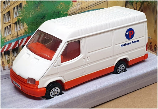 Corgi 13cm Long Diecast 58104 - Ford Transit Van (National Power) White/Orange