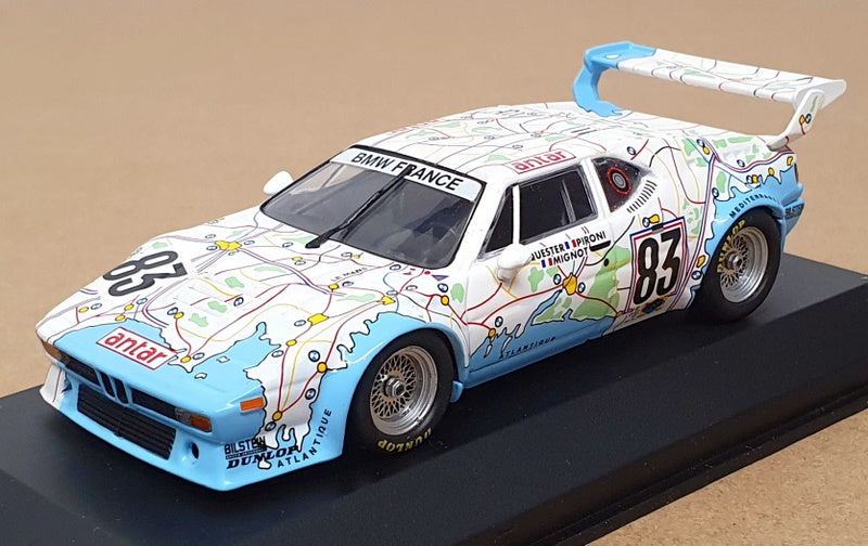 Minichamps 1/43 Scale 430 802583 - BMW M1 #83 Le Mans 1980 - White/Lt Blue