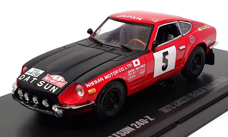 Kyosho 1/43 Scale 03165B - Datsun 240Z #5 Monte Carlo 1972 - Red/Black