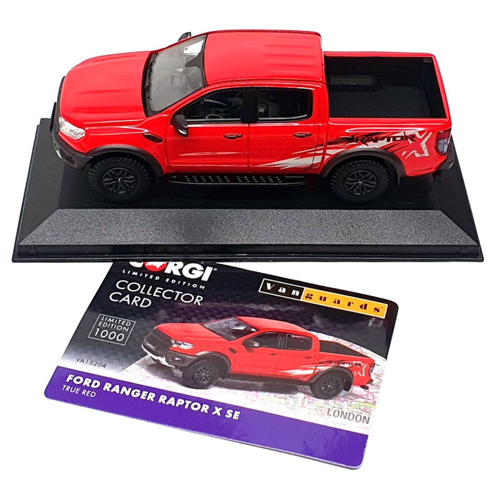 Vanguards 1/43 Scale VA15204 - Ford Ranger Raptor X SE - True Red 