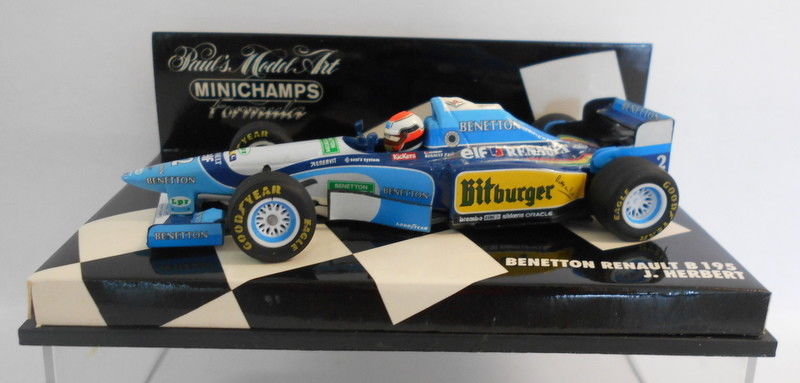 Minichamps F1 1/43 Scale - 430 950002 BENNETON RENAULT B195 J.HERBERT