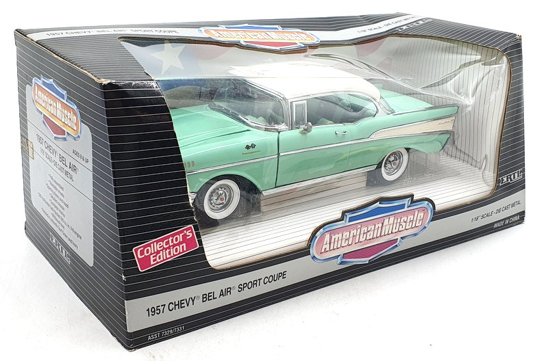 Ertl 1/18 Scale Diecast 7329 - 1957 Chevrolet Bel Air Sport Coupe - Green