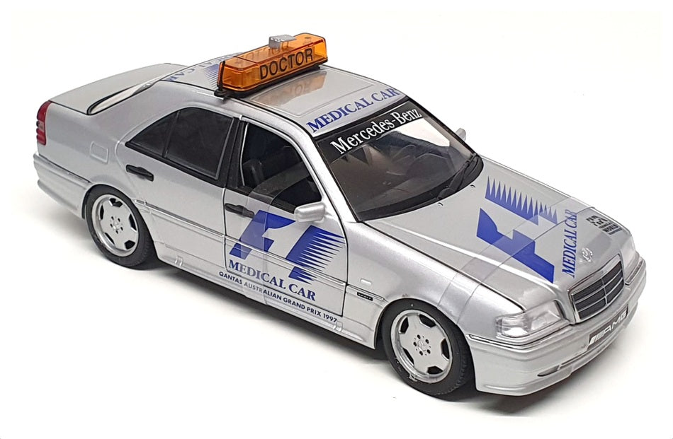 UT Models 1/18 Scale 91123N - Mercedes Benz C-Class F1 Medical Car 1997 - Silver