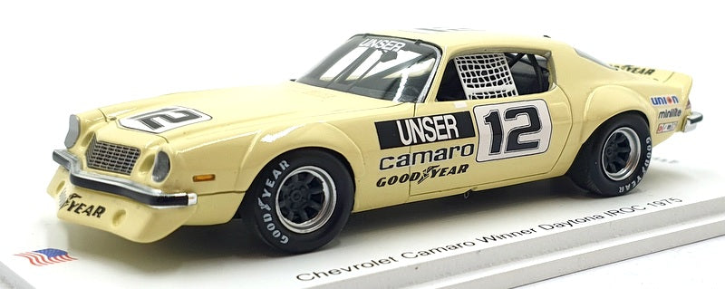 Spark 1/43 Scale US228 - Chevrolet Camaro #12 1st Daytona IROC 1975