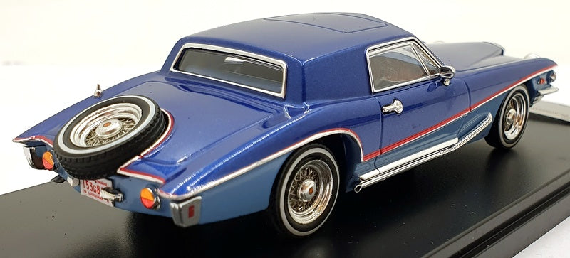 Premium X 1/43 Scale Diecast PRD350 - 1971 Stutz Blackhawk Coupe - 2 Tone Blue