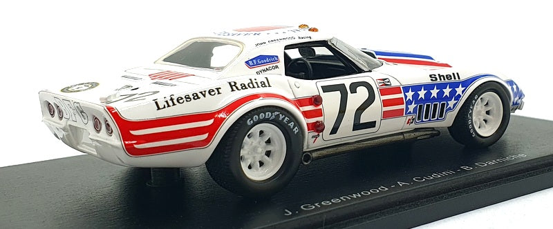 Spark 1/43 Scale S5075 - Chevrolet Corvette #72 Le Mans 1972