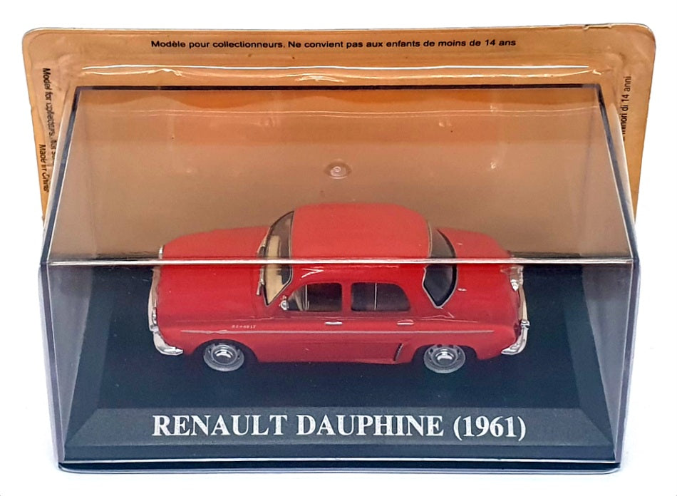 Altaya 1/43 Scale Diecast RD061R - 1961 Renault Dauphine - Red