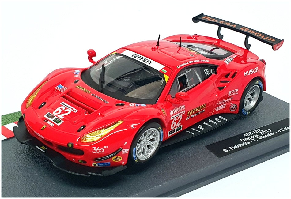 Altaya 1/43 Scale Diecast 61023P - Ferrari 488 GTE #62 Daytona 2017