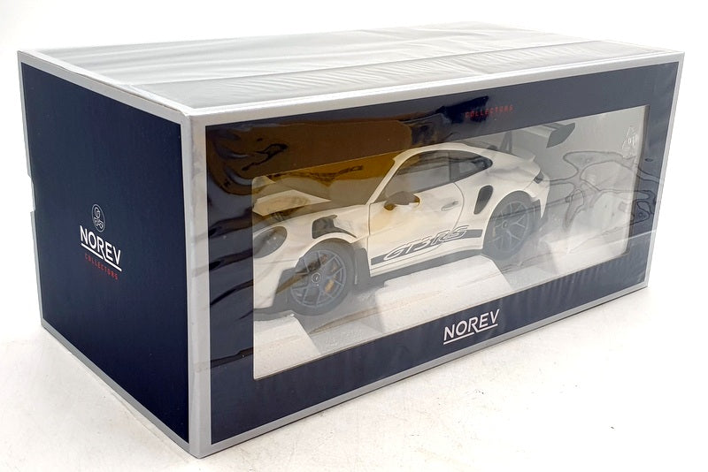 Norev 1/18 Scale Diecast 187353 - Porsche 911 GT3 RS 2022 - White/Indigo Blue